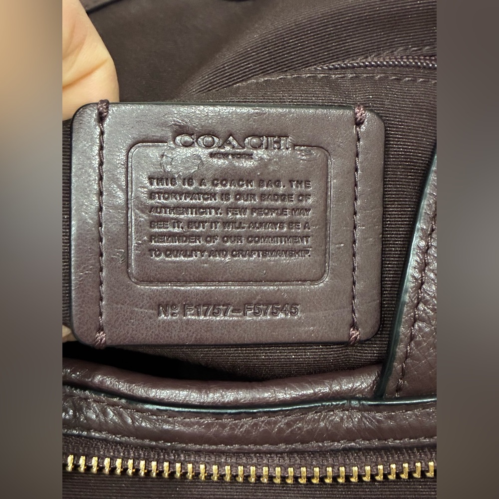 Coach Lexy Pebbled Leather Shoulder Bag F57545  Y2K  New like condition - Picture 3 of 15